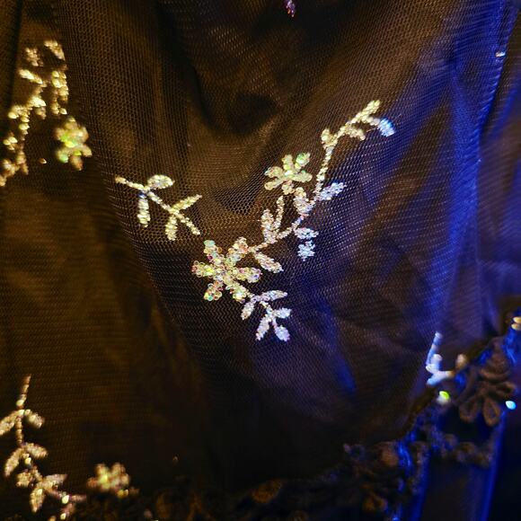 Blondie Nites y2k whimsigoth dark fairy maxi dress nwt size 5 - Picture 7 of 7